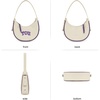 image:imageNCAA Crescent Shoulder Bag for Women Half Moon Clutch Purses for BirthdayGraduation GiftsTcubeige