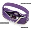 image:imageNCAA Crescent Shoulder Bag for Women Half Moon Clutch Purses for BirthdayGraduation GiftsTcupurple