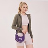 image:imageNCAA Crescent Shoulder Bag for Women Half Moon Clutch Purses for BirthdayGraduation GiftsTcupurple