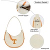 image:imageNCAA Crescent Shoulder Bag for Women Half Moon Clutch Purses for BirthdayGraduation GiftsTenbeige