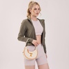 image:imageNCAA Crescent Shoulder Bag for Women Half Moon Clutch Purses for BirthdayGraduation GiftsTenbeige