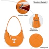 image:imageNCAA Crescent Shoulder Bag for Women Half Moon Clutch Purses for BirthdayGraduation GiftsTenorange