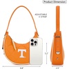 image:imageNCAA Crescent Shoulder Bag for Women Half Moon Clutch Purses for BirthdayGraduation GiftsTenorange