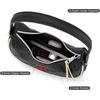 image:imageNCAA Crescent Shoulder Bag for Women Half Moon Clutch Purses for BirthdayGraduation GiftsTtublack