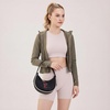 image:imageNCAA Crescent Shoulder Bag for Women Half Moon Clutch Purses for BirthdayGraduation GiftsTtublack