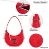 image:imageNCAA Crescent Shoulder Bag for Women Half Moon Clutch Purses for BirthdayGraduation GiftsTtured