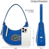 image:imageNCAA Crescent Shoulder Bag for Women Half Moon Clutch Purses for BirthdayGraduation GiftsUfblue
