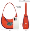 image:imageNCAA Crescent Shoulder Bag for Women Half Moon Clutch Purses for BirthdayGraduation GiftsUforange