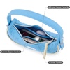 image:imageNCAA Crescent Shoulder Bag for Women Half Moon Clutch Purses for BirthdayGraduation GiftsUnclight Blue