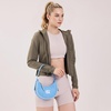 image:imageNCAA Crescent Shoulder Bag for Women Half Moon Clutch Purses for BirthdayGraduation GiftsUnclight Blue