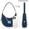 image:imageNCAA Crescent Shoulder Bag for Women Half Moon Clutch Purses for BirthdayGraduation GiftsUncnavy