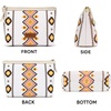 image:imageWrangler Makeup Bag Travel Toiletry Bag Waterproof Cosmetic Bag for Women  Western Aztec Make Up Bag Portable Large Makeup OrganizerCute Makeup PouchBeige