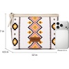 image:imageWrangler Makeup Bag Travel Toiletry Bag Waterproof Cosmetic Bag for Women  Western Aztec Make Up Bag Portable Large Makeup OrganizerCute Makeup PouchBeige