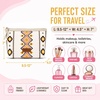 image:imageWrangler Makeup Bag Travel Toiletry Bag Waterproof Cosmetic Bag for Women  Western Aztec Make Up Bag Portable Large Makeup OrganizerCute Makeup PouchBeige