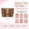 image:imageWrangler Makeup Bag Travel Toiletry Bag Waterproof Cosmetic Bag for Women  Western Aztec Make Up Bag Portable Large Makeup OrganizerCute Makeup PouchLight Brown
