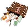 image:imageWrangler Makeup Bag Travel Toiletry Bag Waterproof Cosmetic Bag for Women  Western Aztec Make Up Bag Portable Large Makeup OrganizerCute Makeup PouchLight Brown