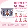 image:imageWrangler Makeup Bag Travel Toiletry Bag Waterproof Cosmetic Bag for Women  Western Aztec Make Up Bag Portable Large Makeup OrganizerCute Makeup PouchPurple