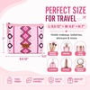 image:imageWrangler Makeup Bag Travel Toiletry Bag Waterproof Cosmetic Bag for Women  Western Aztec Make Up Bag Portable Large Makeup OrganizerCute Makeup PouchPink