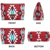 image:imageWrangler Makeup Bag Travel Toiletry Bag Waterproof Cosmetic Bag for Women  Western Aztec Make Up Bag Portable Large Makeup OrganizerCute Makeup PouchRed