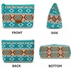 image:imageWrangler Makeup Bag Travel Toiletry Bag Waterproof Cosmetic Bag for Women  Western Aztec Make Up Bag Portable Large Makeup OrganizerCute Makeup PouchTurquoise