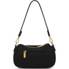 image:imageWrangler Small Shoulder Bag Cute Purses for Women Handbag Underarm Bag  Mini Crossbody Bag 2 Removable Straps Front Back Small Pockets PU Leather Hobo Bag Retro Purse for Dating EverydayBlack