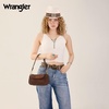 image:imageWrangler Small Shoulder Bag Cute Purses for Women Handbag Underarm Bag  Mini Crossbody Bag 2 Removable Straps Front Back Small Pockets PU Leather Hobo Bag Retro Purse for Dating EverydayBrown