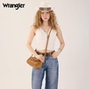 image:imageWrangler Small Shoulder Bag Cute Purses for Women Handbag Underarm Bag  Mini Crossbody Bag 2 Removable Straps Front Back Small Pockets PU Leather Hobo Bag Retro Purse for Dating EverydayLight Brown