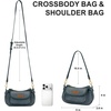 image:imageWrangler Small Shoulder Bag Cute Purses for Women Handbag Underarm Bag  Mini Crossbody Bag 2 Removable Straps Front Back Small Pockets PU Leather Hobo Bag Retro Purse for Dating EverydayJean