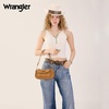 image:imageWrangler Small Shoulder Bag Cute Purses for Women Handbag Underarm Bag  Mini Crossbody Bag 2 Removable Straps Front Back Small Pockets PU Leather Hobo Bag Retro Purse for Dating EverydayLight Brown