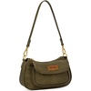 image:imageWrangler Small Shoulder Bag Cute Purses for Women Handbag Underarm Bag  Mini Crossbody Bag 2 Removable Straps Front Back Small Pockets PU Leather Hobo Bag Retro Purse for Dating EverydayGreen