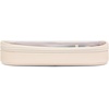 image:imageWrangler Travel Makeup Bag 2pcs Set Cosmetic Bag with Makeup Brush Holder  Portable Make Up OrganizerLarge Toiletry Bag with Divider and Handle for WomenSolid Beige