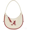 image:imageNCAA Crescent Shoulder Bag for Women Half Moon Clutch Purses for BirthdayGraduation GiftsAlbeige