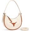 image:imageNCAA Crescent Shoulder Bag for Women Half Moon Clutch Purses for BirthdayGraduation GiftsUtbeige