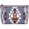 image:imageWrangler Makeup Bag Travel Toiletry Bag Waterproof Cosmetic Bag for Women  Western Aztec Make Up Bag Portable Large Makeup OrganizerCute Makeup PouchPurple
