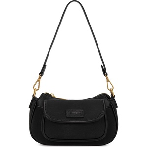 image:imageWrangler Small Shoulder Bag Cute Purses for Women Handbag Underarm Bag  Mini Crossbody Bag 2 Removable Straps Front Back Small Pockets PU Leather Hobo Bag Retro Purse for Dating EverydayBlack