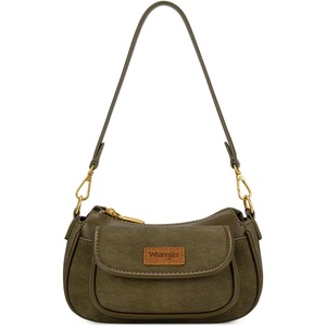 image:imageWrangler Small Shoulder Bag Cute Purses for Women Handbag Underarm Bag  Mini Crossbody Bag 2 Removable Straps Front Back Small Pockets PU Leather Hobo Bag Retro Purse for Dating EverydayGreen
