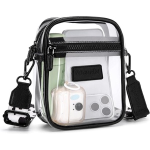 image:imageWrangler Clear Bag for Stadium Events Crossbody Purse for Concerts Sports  Stadium Approved Clear Bag for SportsConcertsSee Through Bag04mm Thickened PVCWaterproofLightweightZblackcow Print