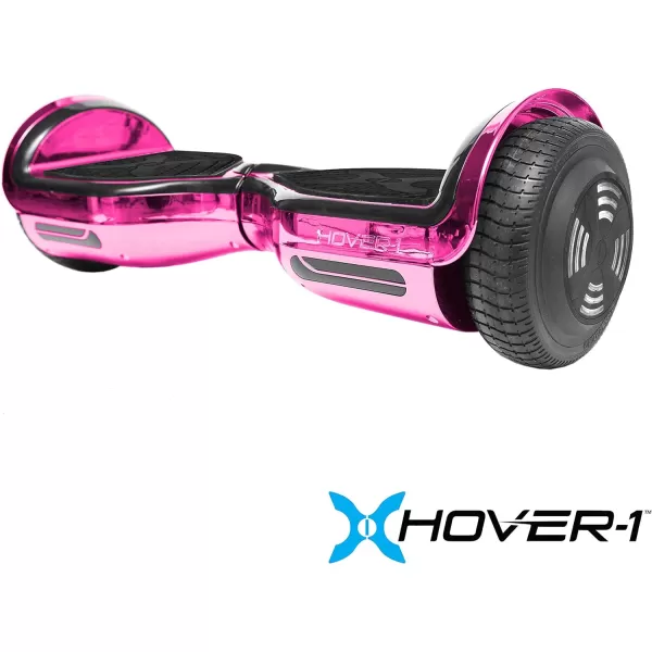 Hover-1 Chrome Electric Hoverboard | 6MPH Top Speed, 6 Mile Range, 4.5HR Full-Charge, Built-In Bluetooth Speaker, Rider Modes: Beginner to Expert