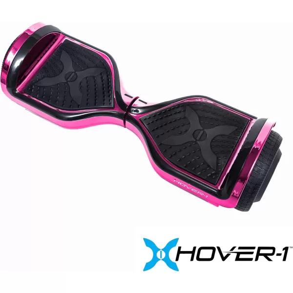 Hover-1 Chrome Electric Hoverboard | 6MPH Top Speed, 6 Mile Range, 4.5HR Full-Charge, Built-In Bluetooth Speaker, Rider Modes: Beginner to Expert