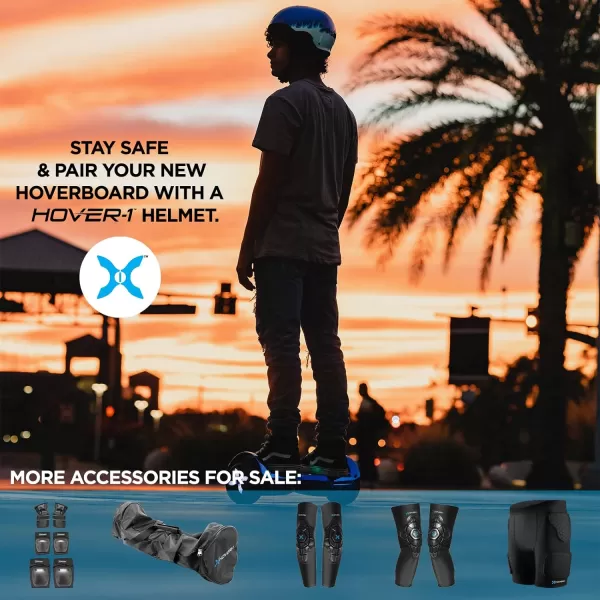 Hover-1 Chrome Electric Hoverboard | 6MPH Top Speed, 6 Mile Range, 4.5HR Full-Charge, Built-In Bluetooth Speaker, Rider Modes: Beginner to Expert