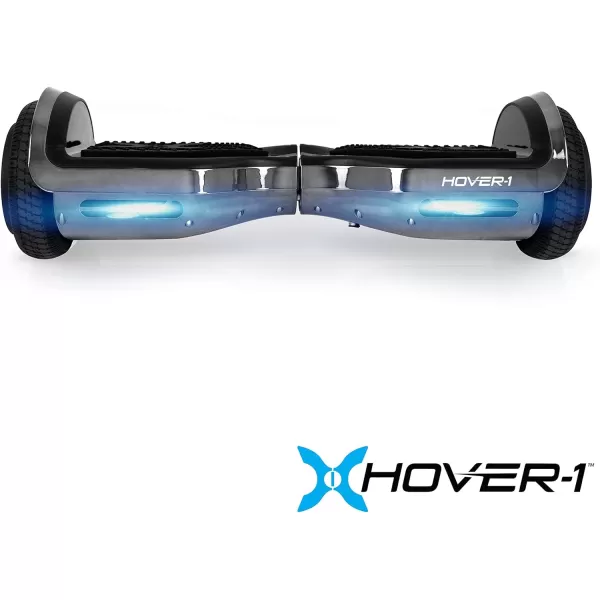 Hover-1 Chrome Electric Hoverboard | 6MPH Top Speed, 6 Mile Range, 4.5HR Full-Charge, Built-In Bluetooth Speaker, Rider Modes: Beginner to Expert