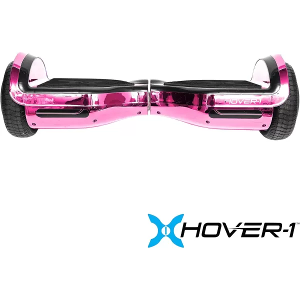 Hover-1 Chrome Electric Hoverboard | 6MPH Top Speed, 6 Mile Range, 4.5HR Full-Charge, Built-In Bluetooth Speaker, Rider Modes: Beginner to Expert