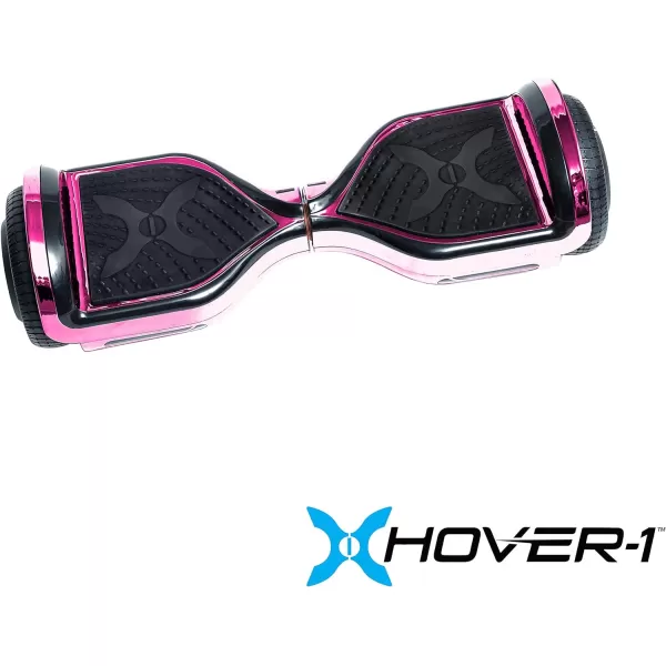 Hover-1 Chrome Electric Hoverboard | 6MPH Top Speed, 6 Mile Range, 4.5HR Full-Charge, Built-In Bluetooth Speaker, Rider Modes: Beginner to Expert