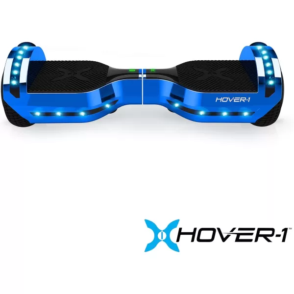 Hover-1 Chrome Electric Hoverboard | 6MPH Top Speed, 6 Mile Range, 4.5HR Full-Charge, Built-In Bluetooth Speaker, Rider Modes: Beginner to Expert