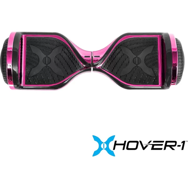 Hover-1 Chrome Electric Hoverboard | 6MPH Top Speed, 6 Mile Range, 4.5HR Full-Charge, Built-In Bluetooth Speaker, Rider Modes: Beginner to Expert