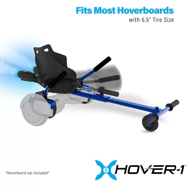 Hover-1 Falcon-1 Buggy Attachment | Turbo LED Lights, Compatible with All 6.5" &amp; 8" Hoverboards, Hand-Operated Rear Wheel Control, Adjustable Frame, Easy Install