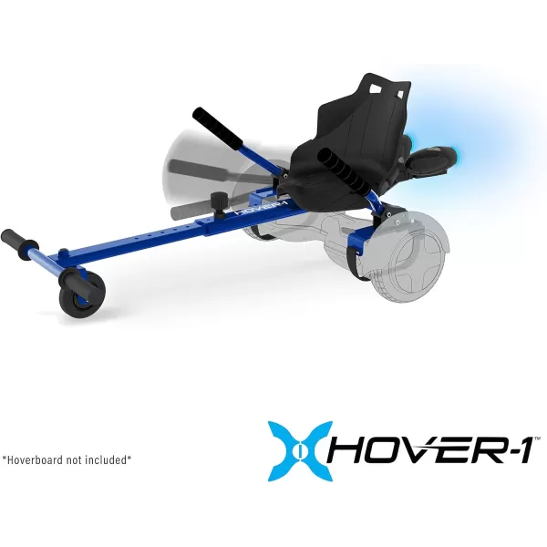 Hover-1 Falcon-1 Buggy Attachment | Turbo LED Lights, Compatible with All 6.5" &amp; 8" Hoverboards, Hand-Operated Rear Wheel Control, Adjustable Frame, Easy Install