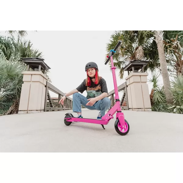 Hover-1 Flare Electric Scooter | 8MPH, 3M Range, 6HR Charge, Speed-Battery Indicator, 6 Inch Front &amp; 5.5 Inch Back Solid Tires, 132 LB Max Weight, Cert. &amp; Tested - Safe for Kids