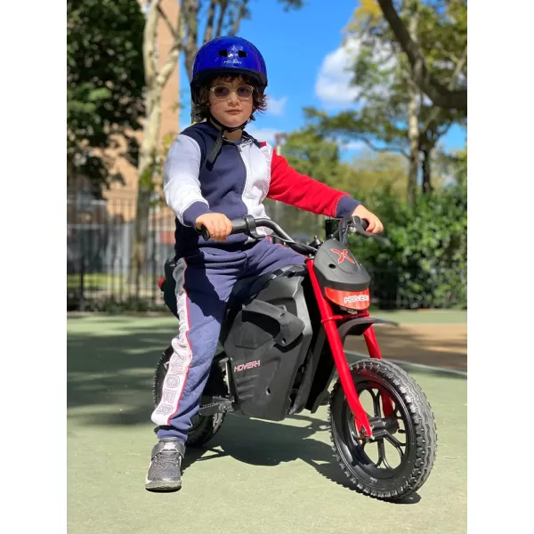 Hover-1 H1 TRAK Electric Dirt Bike for Kids | 9MPH, 9MI Range, Powerful 250W Motor-24v/5ah, Hand Brake, Quick Charge 4HRS