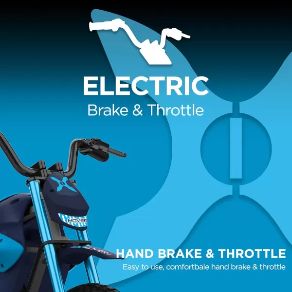 Hover-1 H1 TRAK Electric Dirt Bike for Kids | 9MPH, 9MI Range, Powerful 250W Motor-24v/5ah, Hand Brake, Quick Charge 4HRS